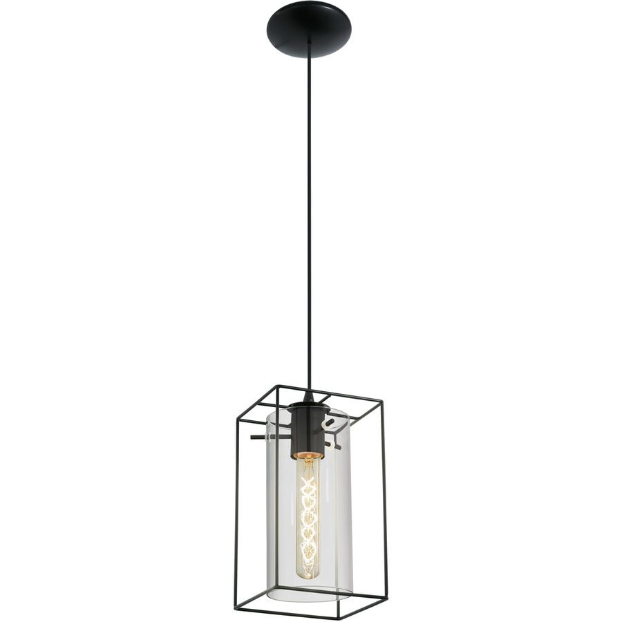 Eglo Pendellampe Loncino Schwarz Stahl 15 cm 110 cm - Pendellampe