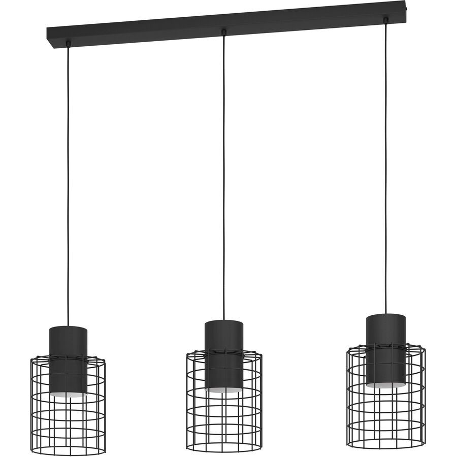 Eglo Pendellampe Milligan Schwarz/Weiss Stahl 20 cm 110 cm - Pendellampe