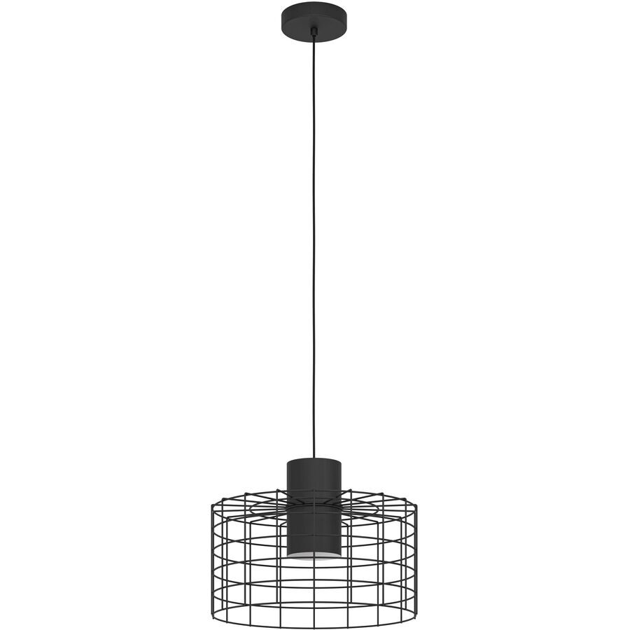 Eglo Pendellampe Milligan Schwarz/Weiss Stahl 38 cm 110 cm - Pendellampe
