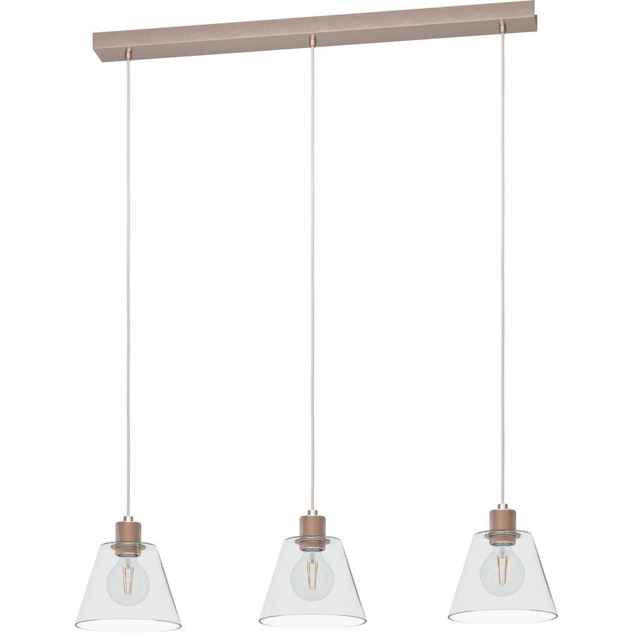 Eglo Pendellampe Copley Roségold Aluminium/Stahl 20 cm 110 cm - Pendellampe