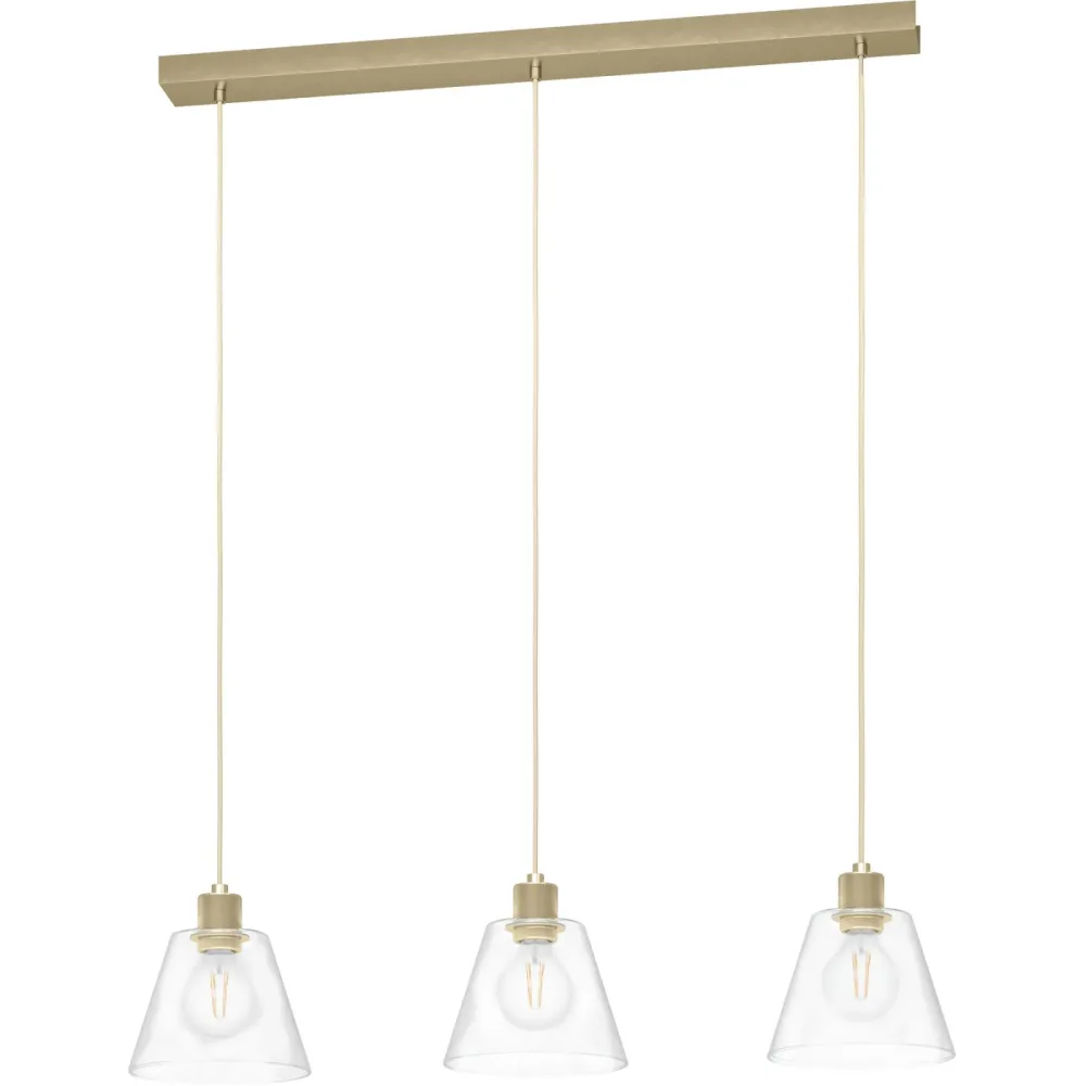 Eglo Pendellampe Copley Gold Aluminium/Stahl 20 cm 110 cm - Farbe: goldfarben - Pendellampe