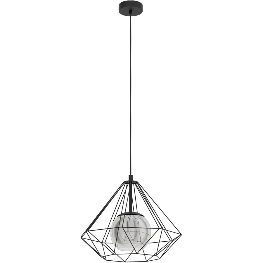 Eglo Pendellampe Vernham Schwarz Stahl 44.5 cm 110 cm - Pendellampe