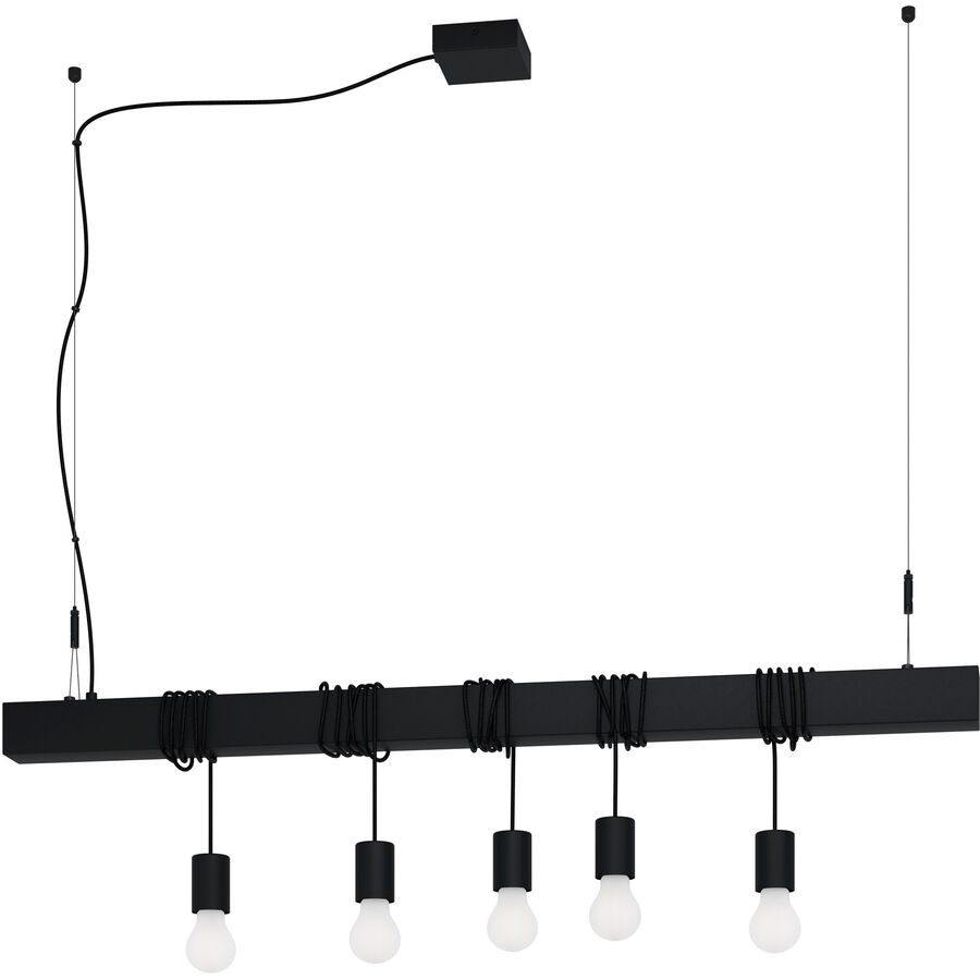 Eglo Pendellampe Townshend-B Schwarz Stahl 9.5 cm 200 cm - Pendellampe