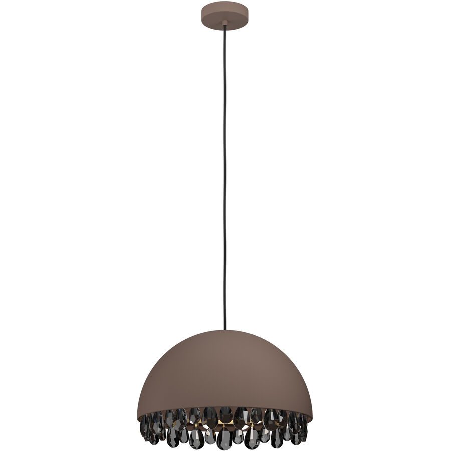 Eglo Pendellampe Gaetano 2 Braun Stahl 45 cm 150 cm - Farbe: kaffeebraun - Pendellampe