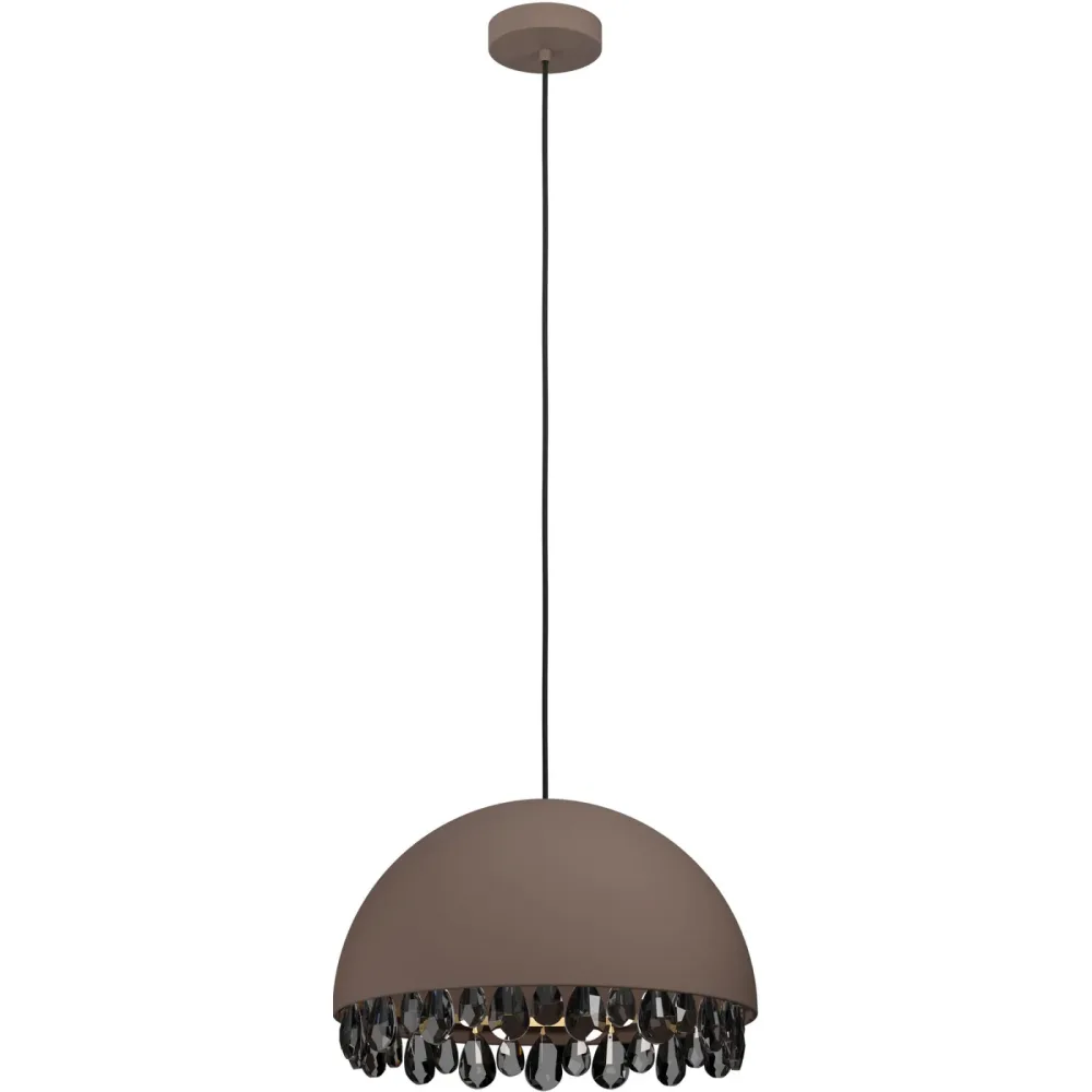 Eglo Pendellampe Gaetano 2 Braun Stahl 45 cm 150 cm - Farbe: kaffeebraun - Pendellampe