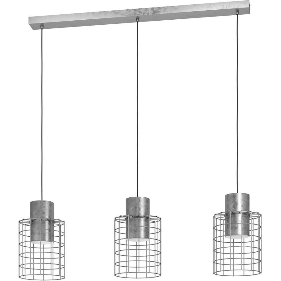 Eglo Pendellampe Milligan Stahl 20 cm 110 cm - Farbe: Verzinkt - Pendellampe