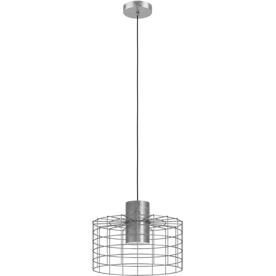 Eglo Pendellampe Milligan Stahl 38 cm 110 cm - Farbe: Verzinkt - Pendellampe