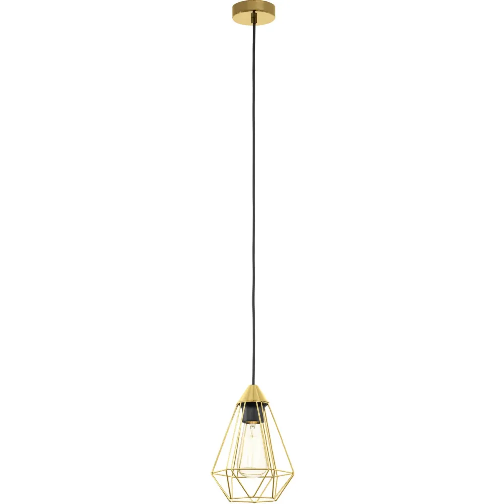 Eglo Pendellampe Tarbes Stahl 17.5 cm 130 cm - Farbe: messing - Pendellampe