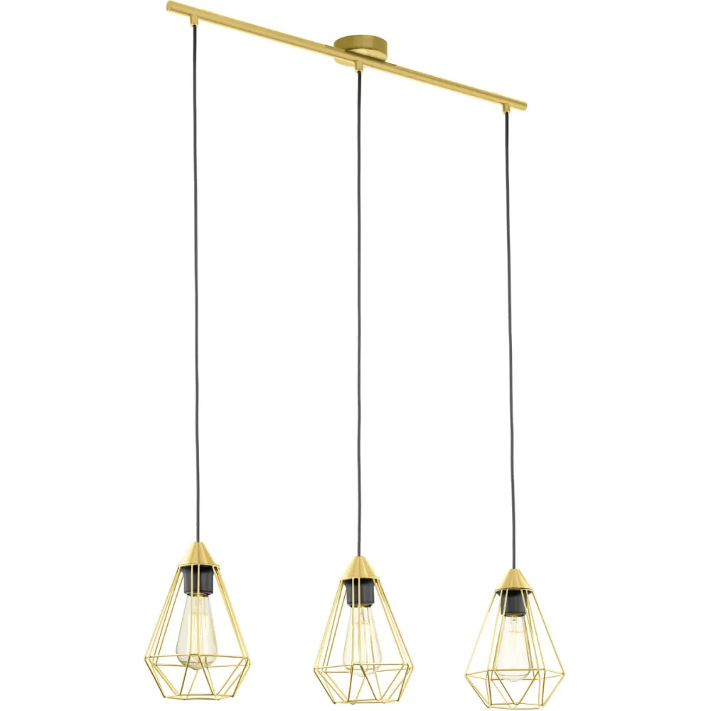Eglo Pendellampe Tarbes Stahl 17.5 cm 130 cm - Farbe: messing - Pendellampe