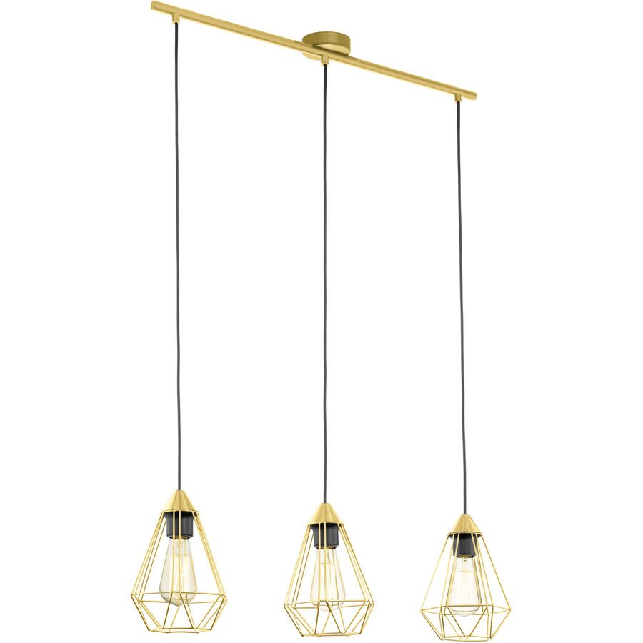 Eglo Pendellampe Tarbes Stahl 17.5 cm 130 cm - Farbe: messing - Pendellampe