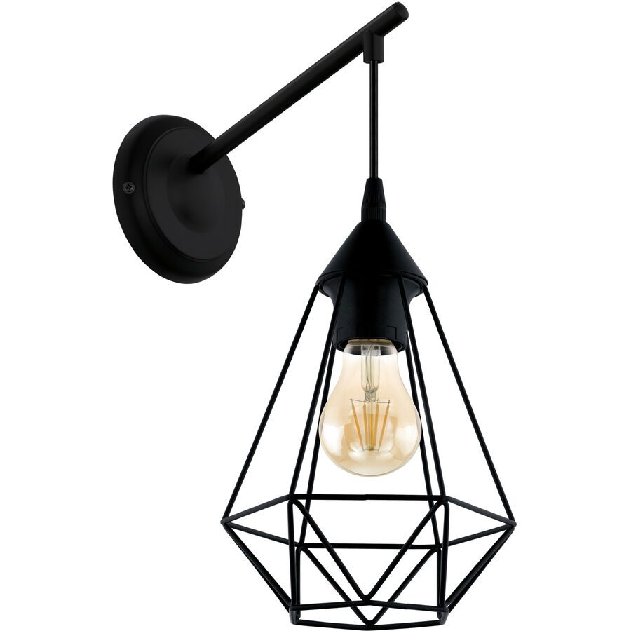 Eglo Wandlampe Tarbes Schwarz Stahl 37.5 cm - Wandlampe