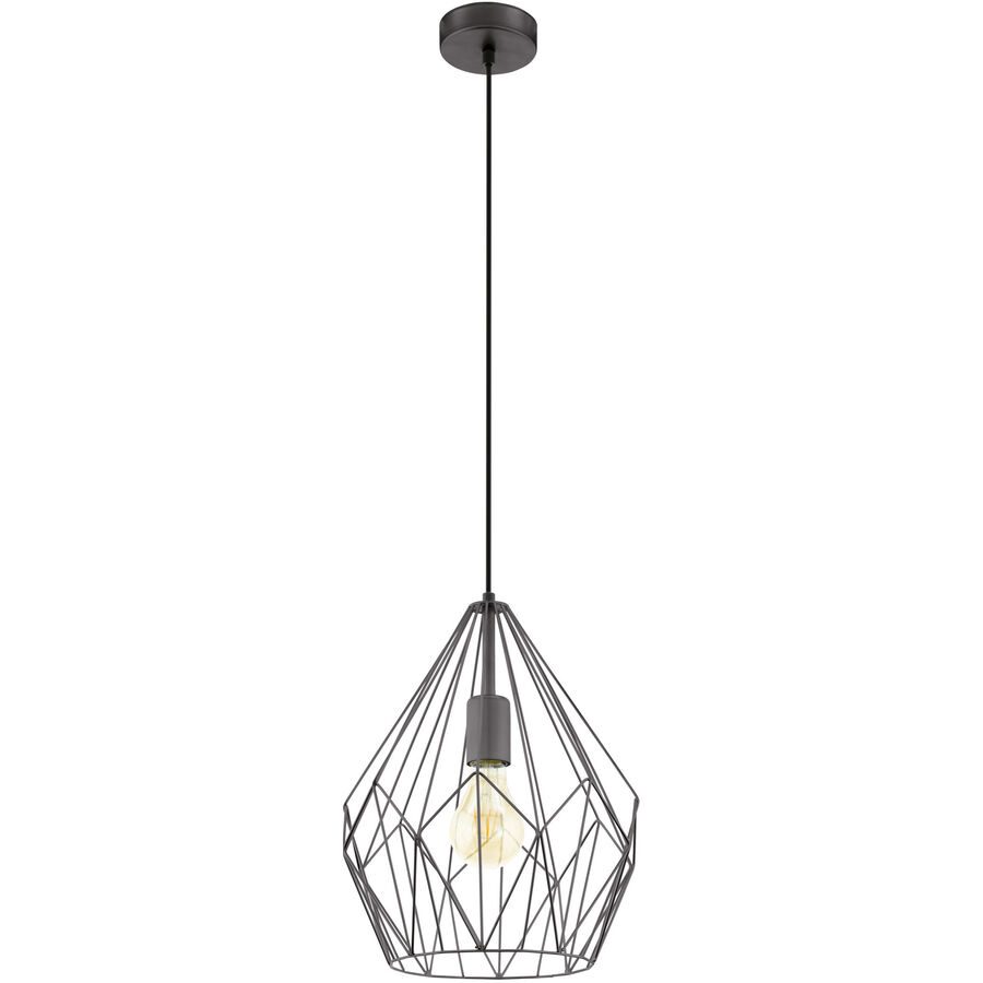 Eglo Pendellampe Carlton Schwarz Stahl 31 cm 110 cm - Pendellampe