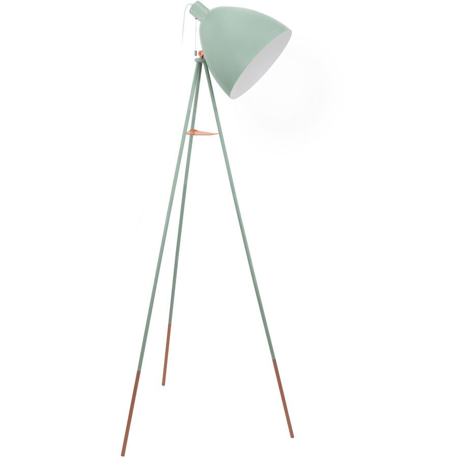 Eglo Stehlampe Dundee Grün/Blau Stahl 60 cm 135.5 cm Drehbar/Neigbar - Farbe: Mint - Stehlampe