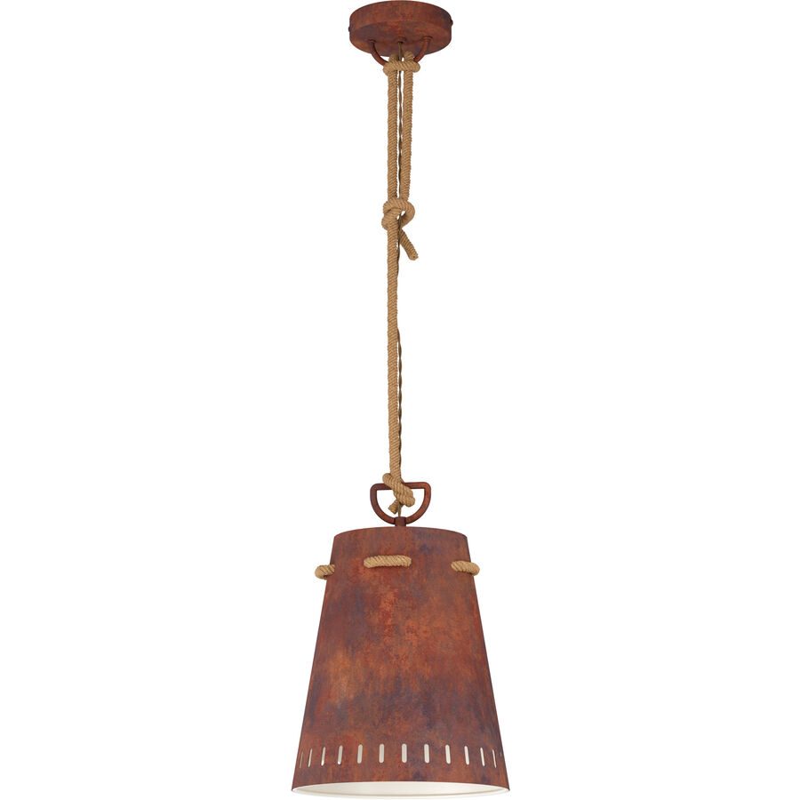 Eglo Pendellampe Meopham Rot Stahl 24 cm 110 cm - Farbe: rost - Pendellampe