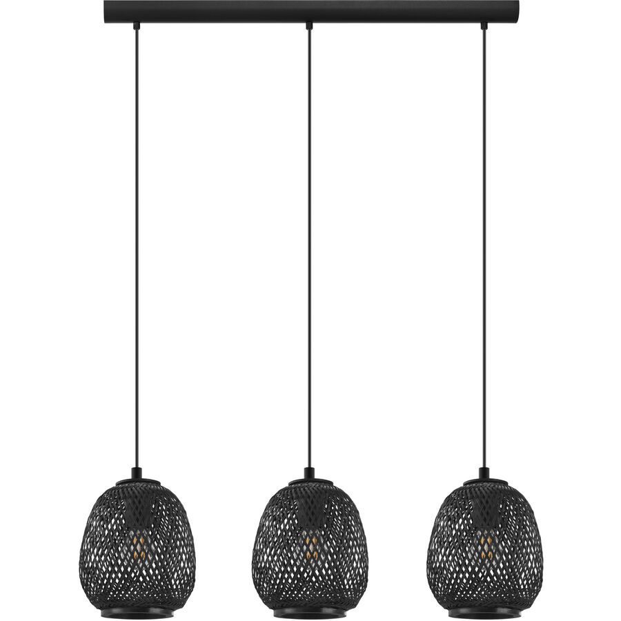 Eglo Pendellampe Dembleby Schwarz Stahl 20 cm 110 cm - Pendellampe