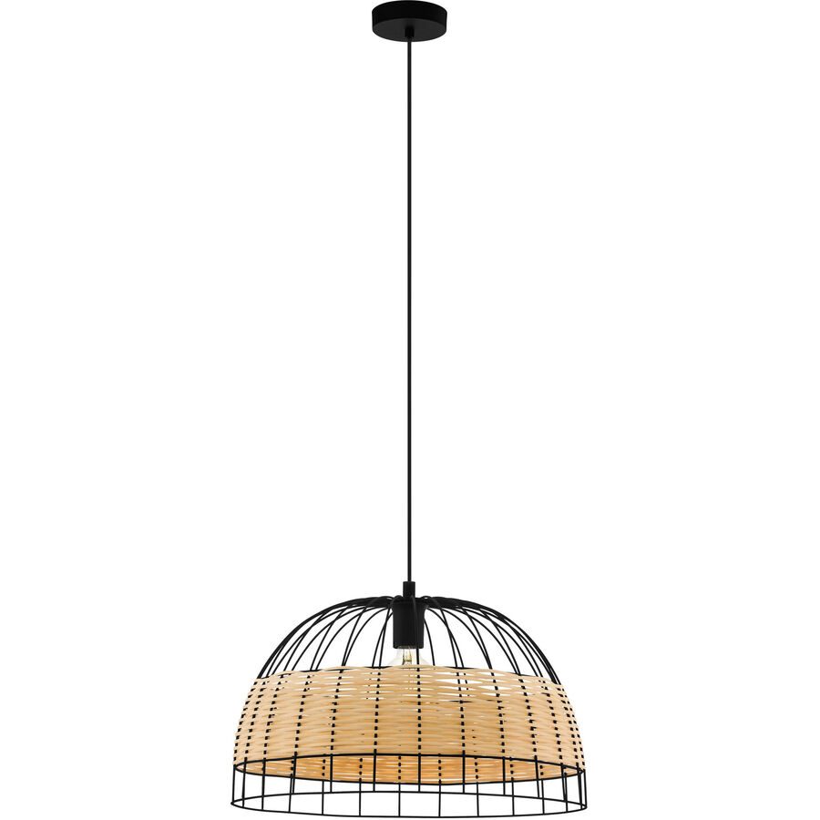 Eglo Pendellampe Anwick Schwarz Stahl 50 cm 110 cm - Pendellampe