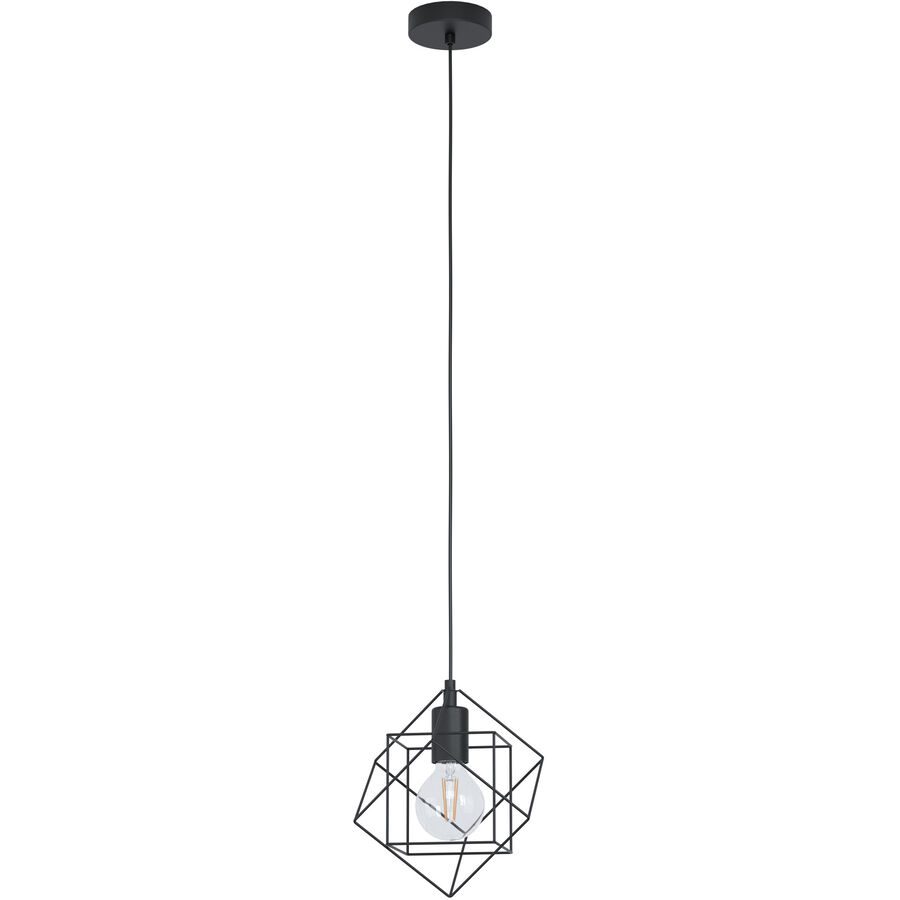 Eglo Pendellampe Straiton Schwarz Stahl 20.5 cm 110 cm - Pendellampe