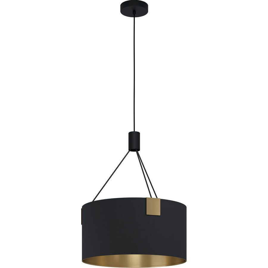 Eglo Pendellampe Tortola 1 Stahl 45 cm 150 cm - Farbe: messing - Pendellampe