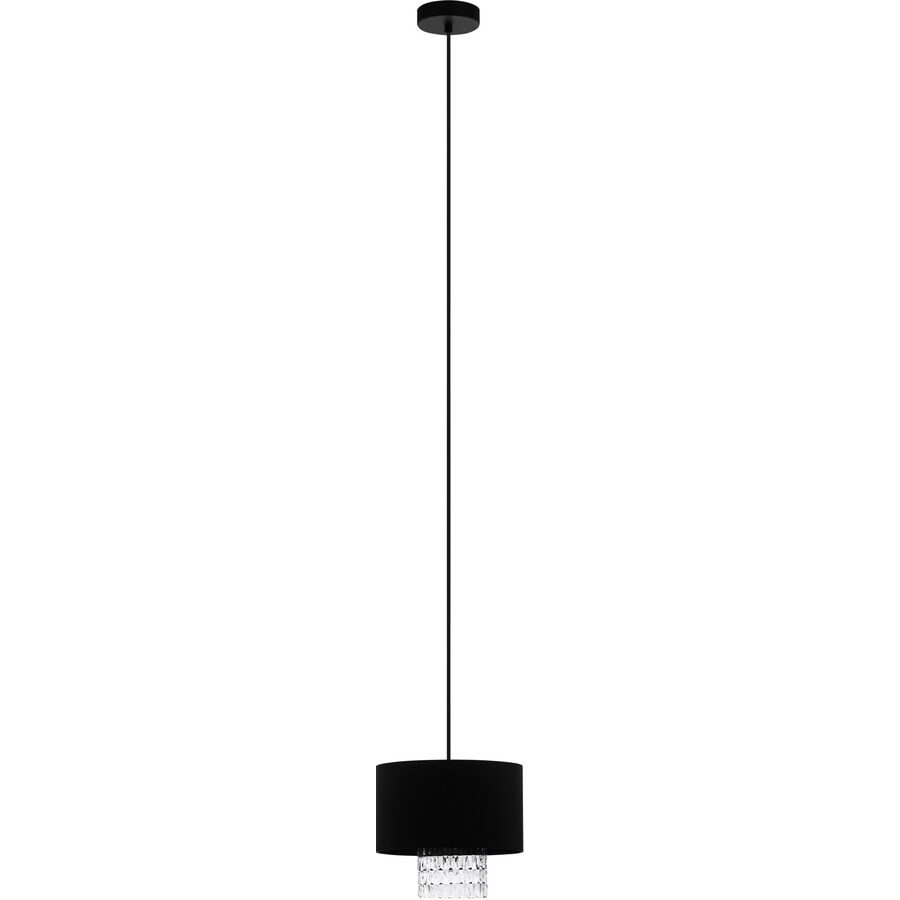 Eglo Pendellampe Sapuara Schwarz Stahl 24 cm 150 cm - Pendellampe
