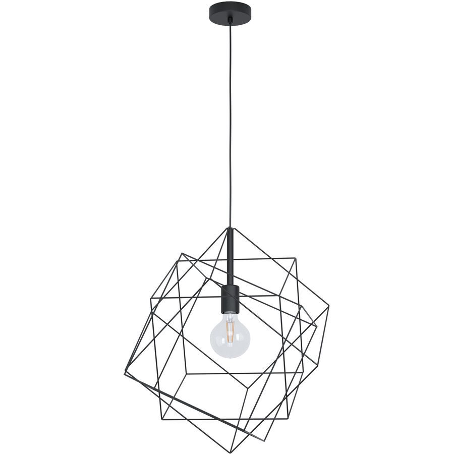 Eglo Pendellampe Straiton Schwarz Stahl 51.5 cm 110 cm - Pendellampe