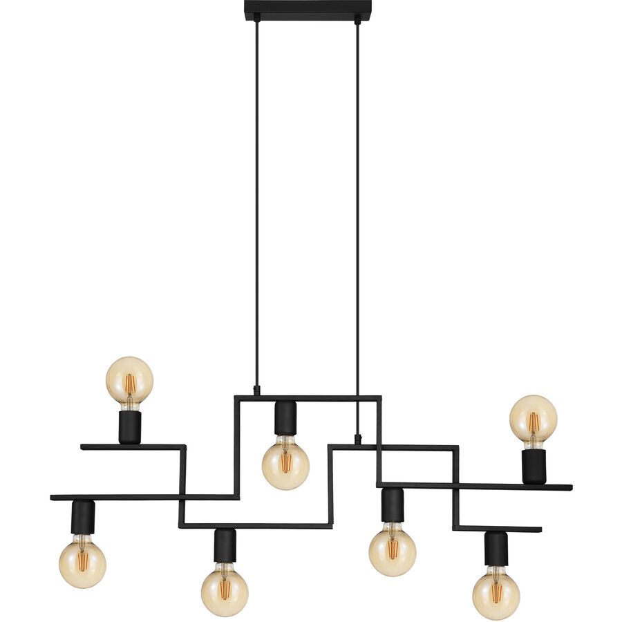 Eglo Pendellampe Fembard Schwarz Stahl 4 cm 110 cm - Pendellampe