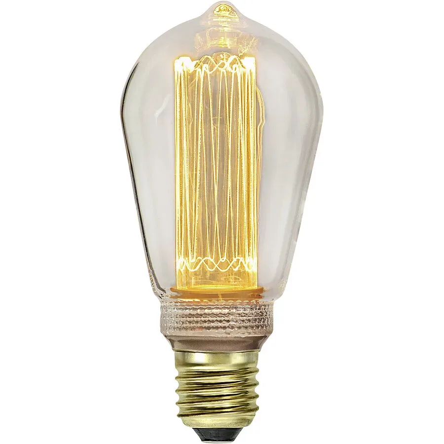 Bulbs Leuchtmittel Bulb Glas E27 2.5 W - Farbe: Transparent - LED - Lichtfarbe: Kerzenlicht - Leuchtmittel- LED Leuchtmittel