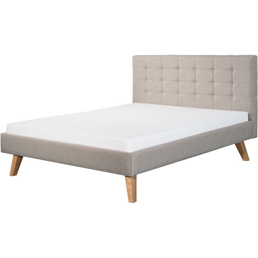 Bett Pano Beige Holzwerkstoff 120 x 200 cm - Farbe: creme - Bett