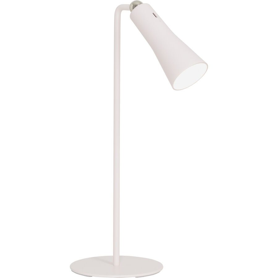 Tischlampe Banten Rosa Kunststoff/Metall 12 cm 14 cm - Farbe: hellrosa - LED - Lichtfarbe: Helles Neutralweiss - Material: Metall/Kunststoff -