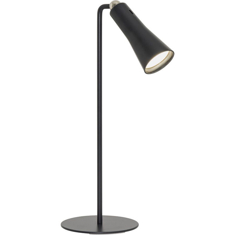 Tischlampe Banten Grau Kunststoff/Metall 12 cm 14 cm - Farbe: anthrazit - LED - Lichtfarbe: Helles Neutralweiss - Material: Metall/Kunststoff -