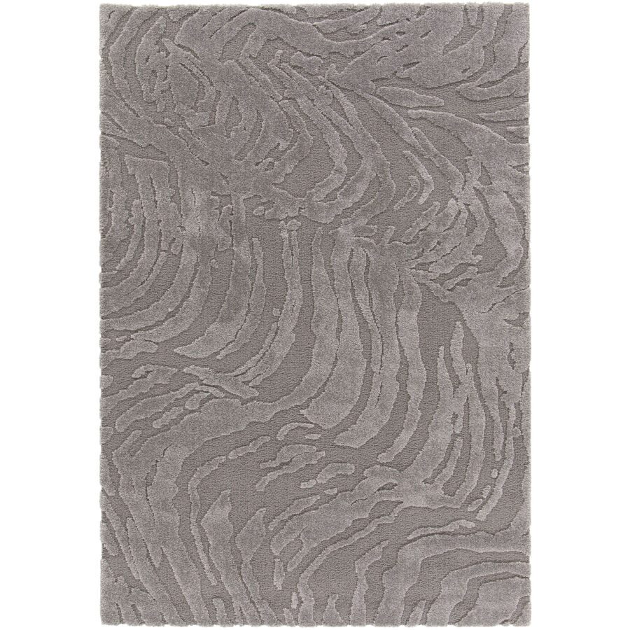 Teppich Cocoon Grau Polyethylen 200 cm 290 cm - Farbe: Dunkelgrau - Material: Polypropylen - Teppich