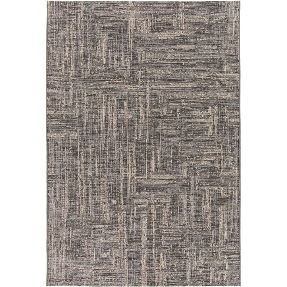 Outdoor-Teppich Mira grau Anderes Muster Polypropylen 160 x 230 cm - Outdoor-Teppich