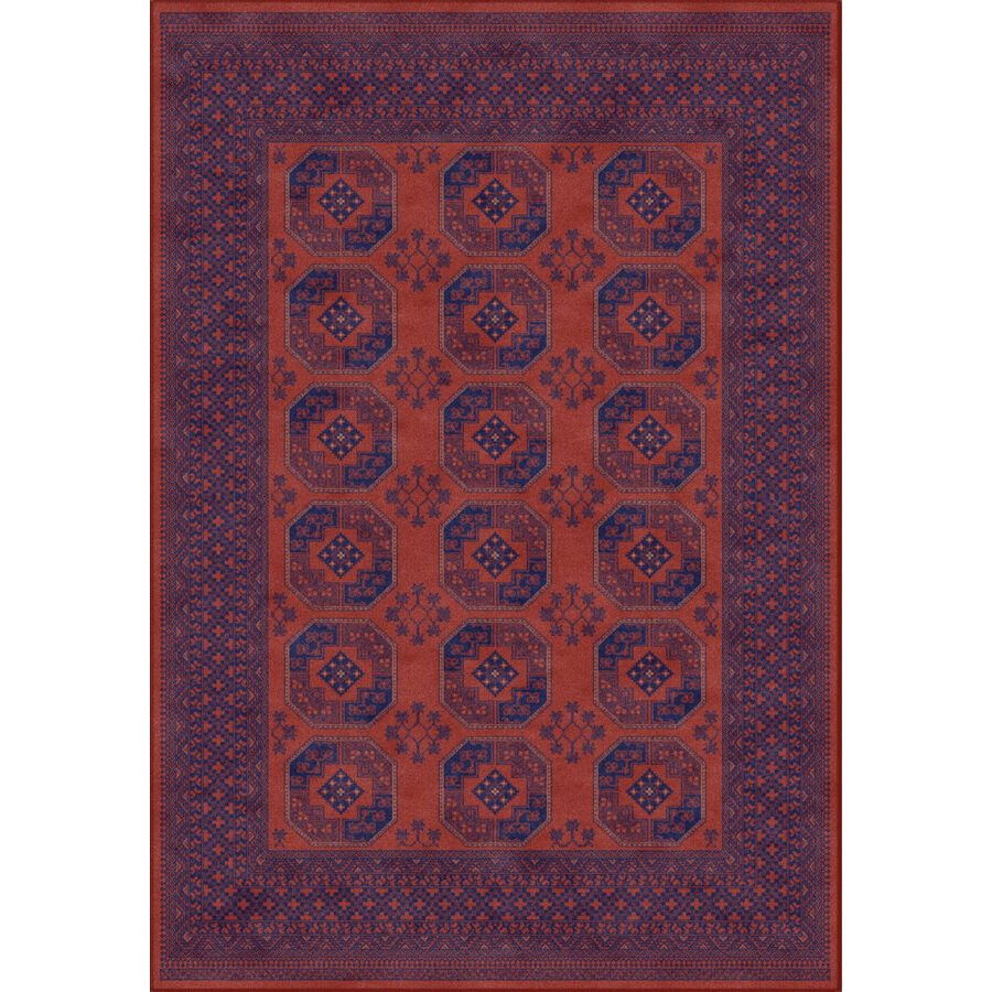 Teppich Vintage Rot Viskose 80 cm 125 cm - Teppich