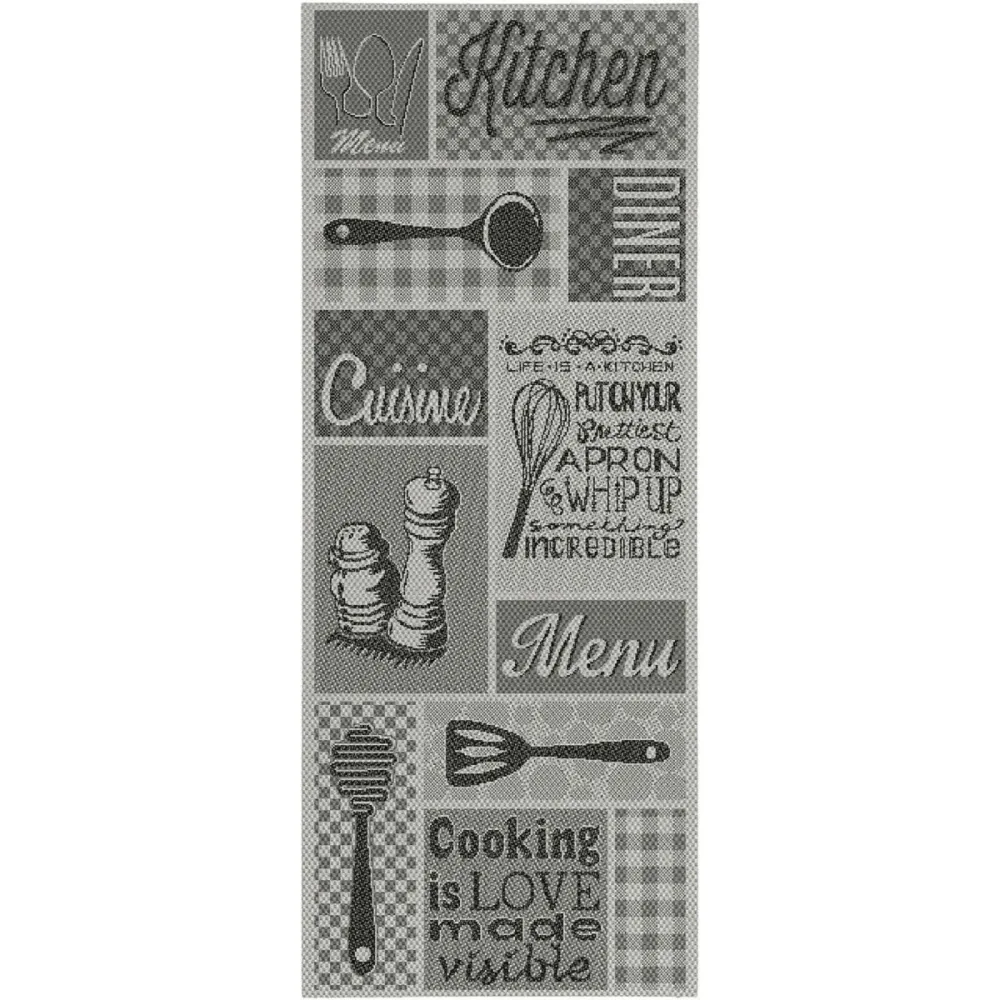 Outdoor-Teppich Decora Grau Anderes Muster Polypropylen 80 x 200 cm - Outdoor-Teppich