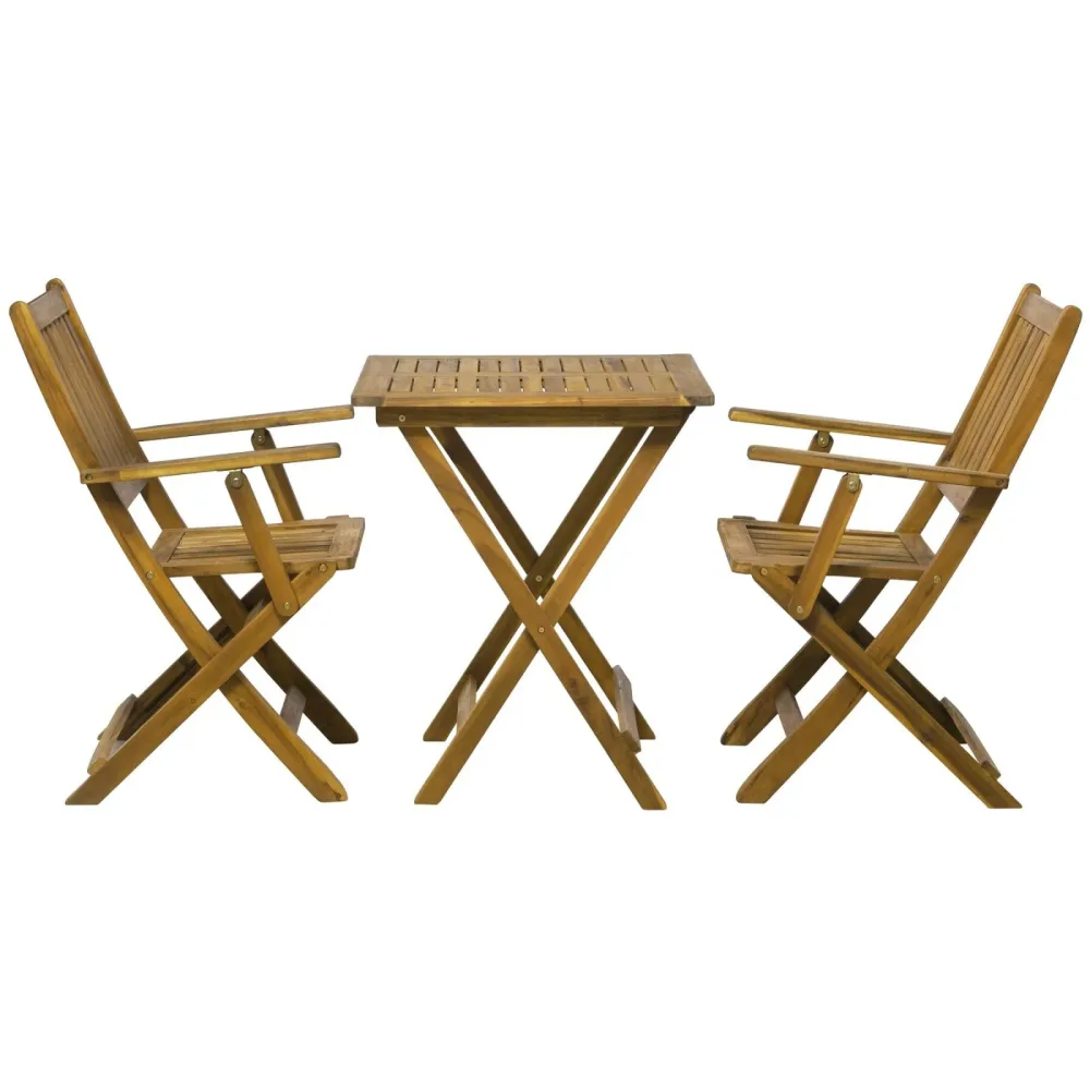 Gartenmöbel-Set Amadu natur Akazie B 62 T 62 H 73 cm - Gartenmöbel-Set - Wetterfeste Gartenmöbel & Accessoires