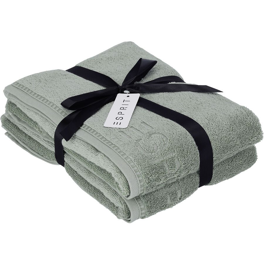 Esprit Duschtuch Daily Solid Grün Baumwolle 67 cm 140 cm - Duschtuch