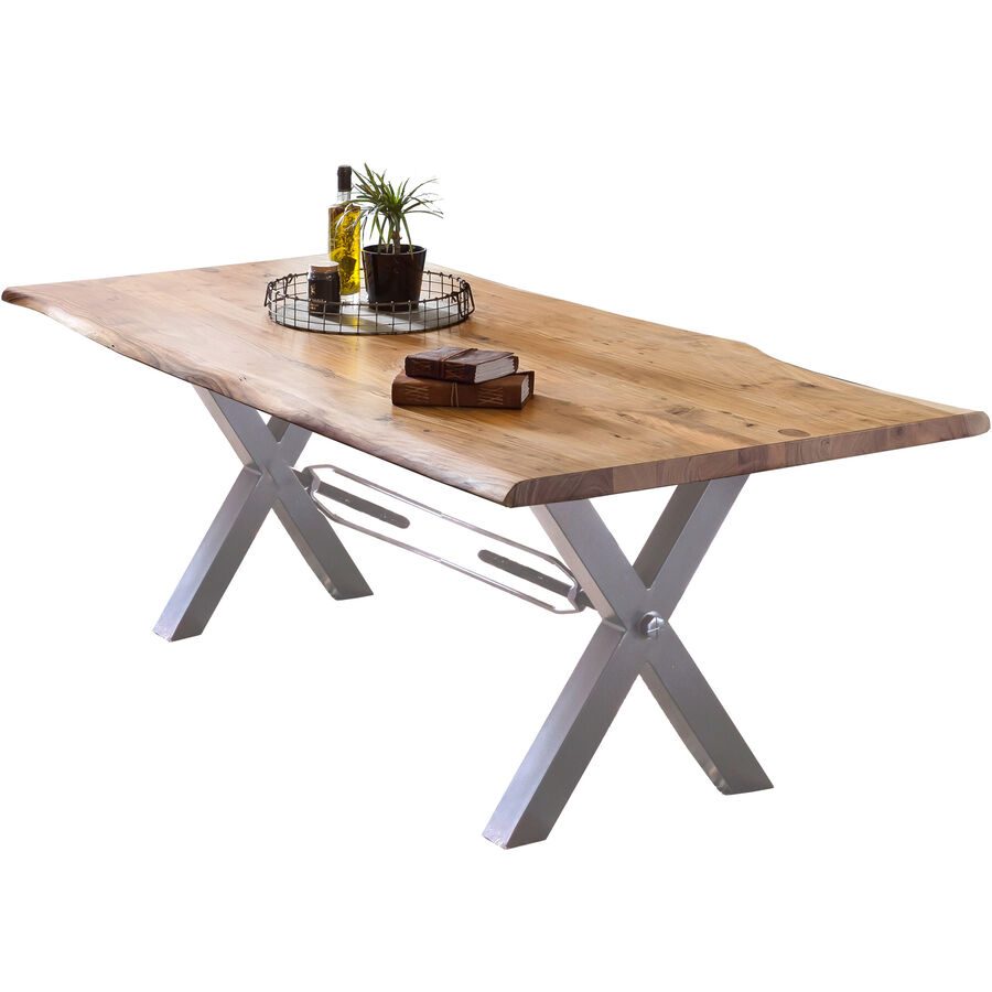 Tisch Skyler Braun Holz 200 cm - Farbe: natur - Material: Akazie - Tisch