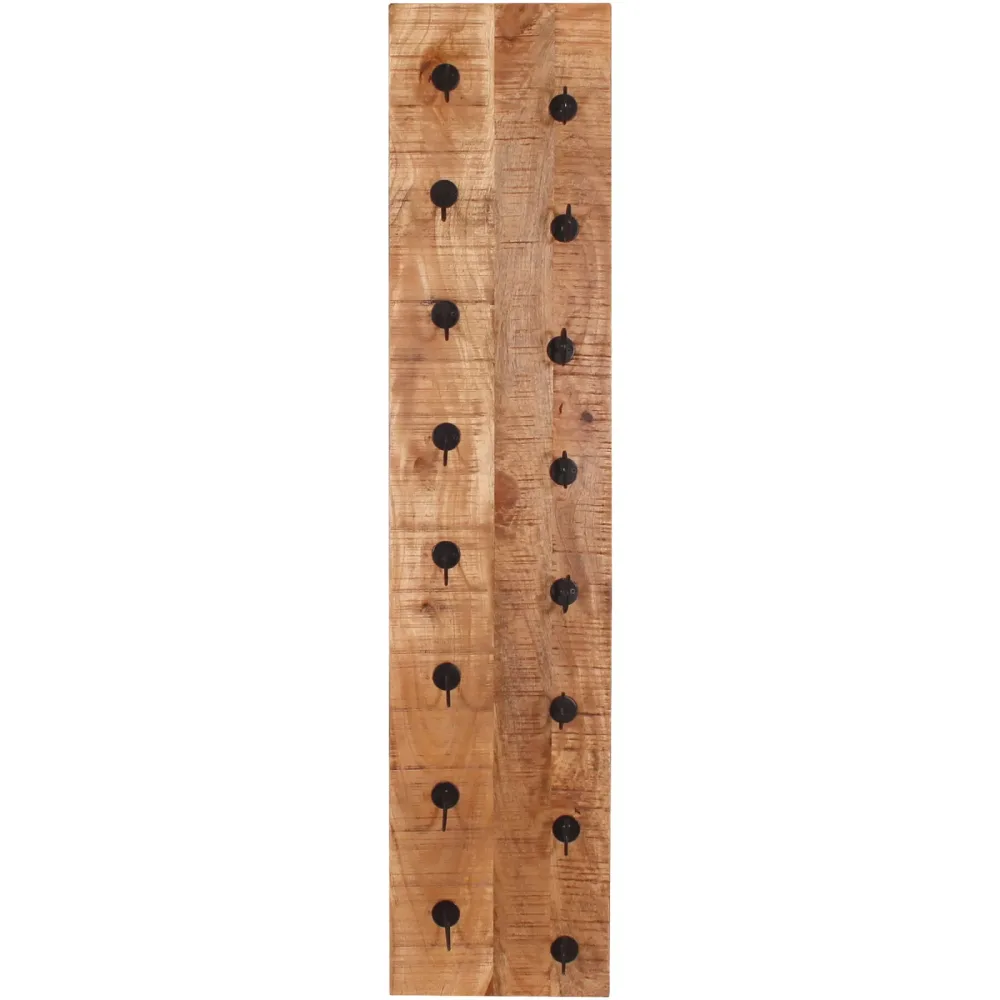 Weinregal Rusc Braun/Schwarz Holz/Metall 33 cm 148 cm - Farbe: Nature - Material: Mangoholz - Weinregal