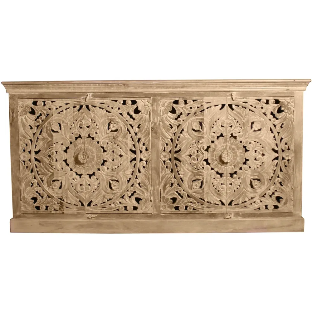 Sideboard Loreno Braun Holz 180 cm 90 cm - Farbe: natur - Material: Mango - Sideboard