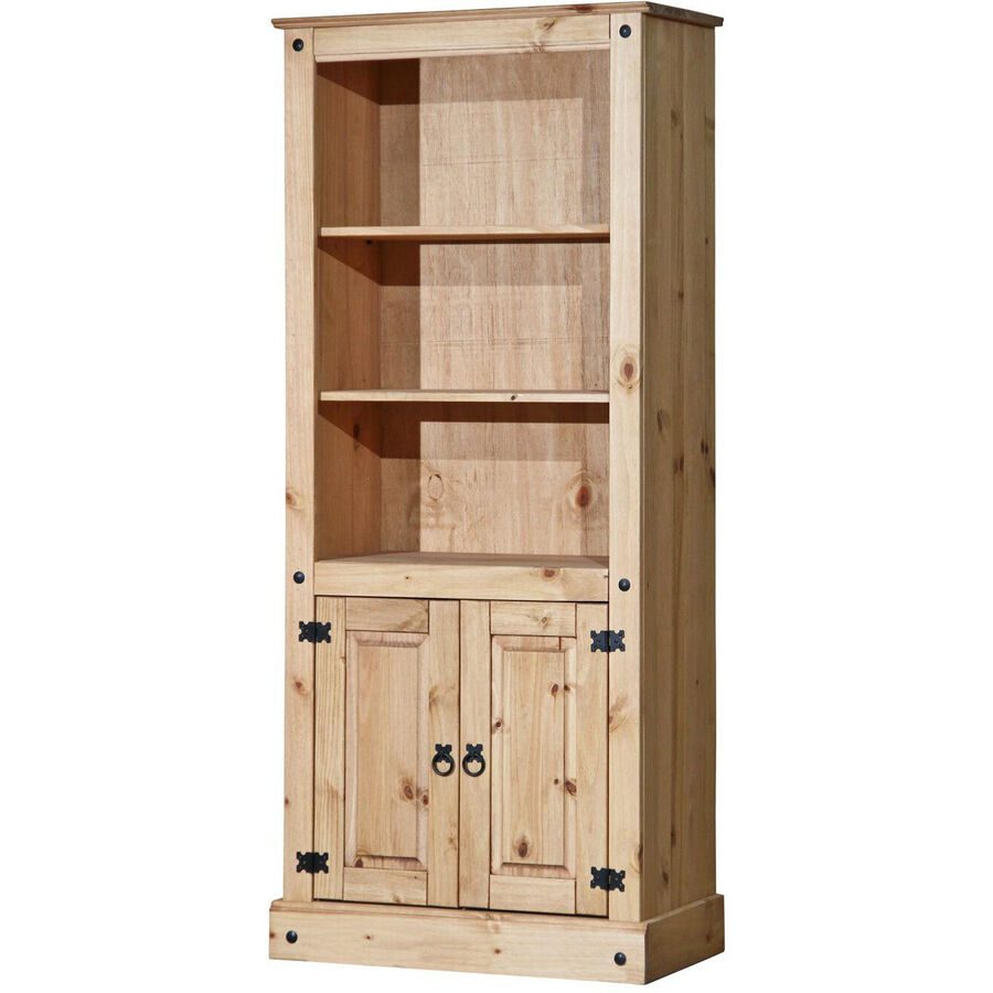 Schrank Julio Braun Holz 81 cm 38 cm 177 cm - Farbe: natur - Material: Kiefer - Schrank