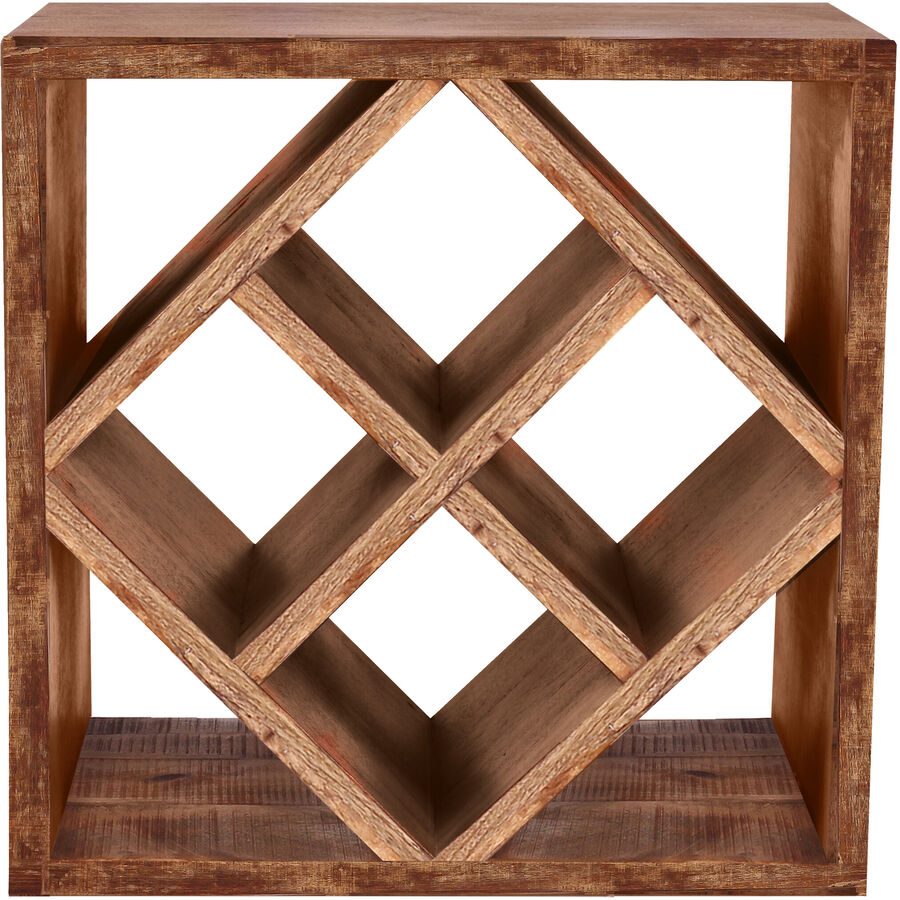Weinregal Pietro Braun Holz 40 cm 40 cm - Farbe: natur - Material: Mango - Weinregal