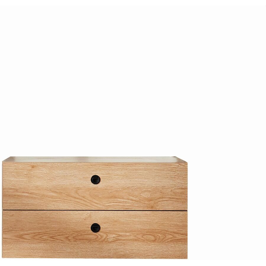 Schublade Cecilia Braun MDF/Metall 80 cm 44 cm - Farbe: akazie - Material: MDF, Metall - Schublade