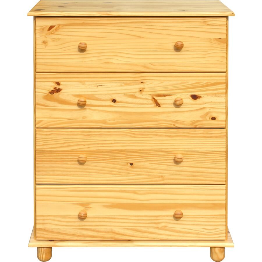 Kommode Julio Braun Holz 80 cm 43 cm - Farbe: natur - Material: Kiefer - Kommode