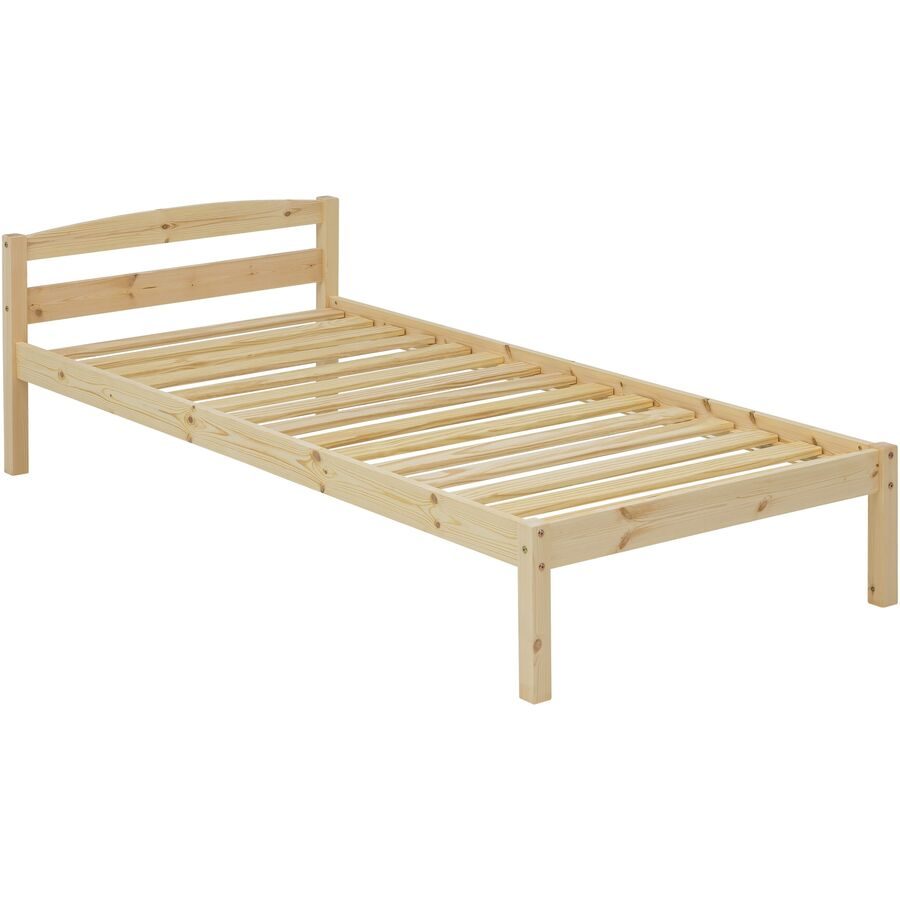 Bett Julio Braun Holz 90 x 200 cm - Farbe: natur - Material: Fichte - Bett