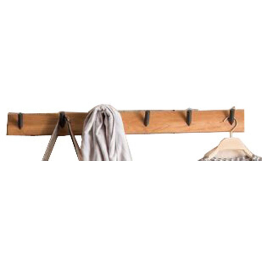 Kleiderhaken Webs Braun Holz 2.5 cm - Farbe: natur - Material: Wildeiche - Kleiderhaken