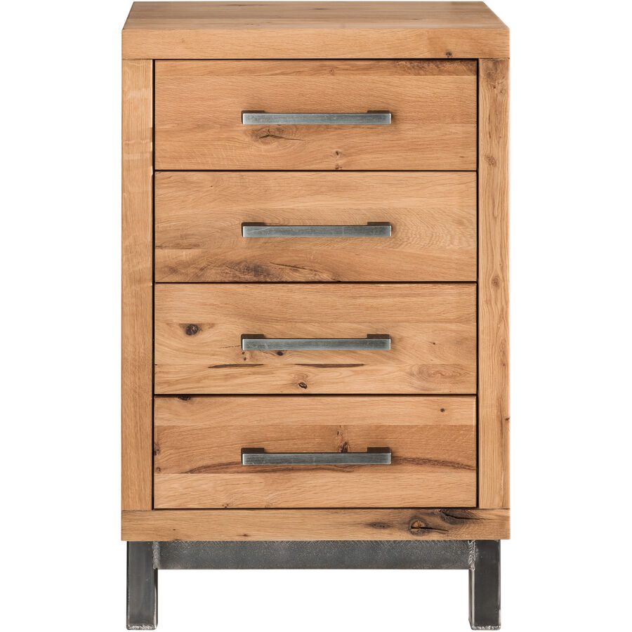 Kommode Webs Braun Holz 50 cm 79 cm - Farbe: natur - Material: Wildeiche - Kommode