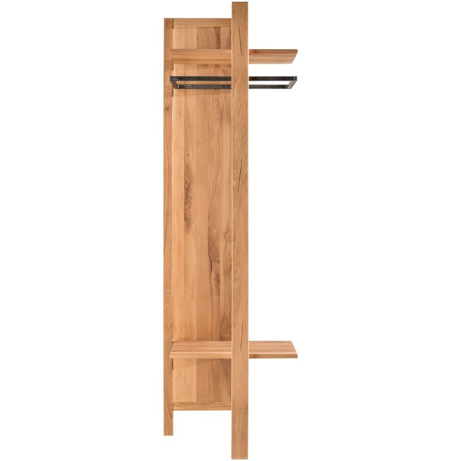 Garderobenpaneel Webs Braun Holz 57 cm 38 cm - Farbe: natur - Material: Wildeiche - Garderobenpaneel