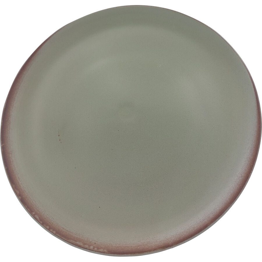 Teller flach Lecce Grün Keramik 24.5 cm - Farbe: Salbei - Teller flach