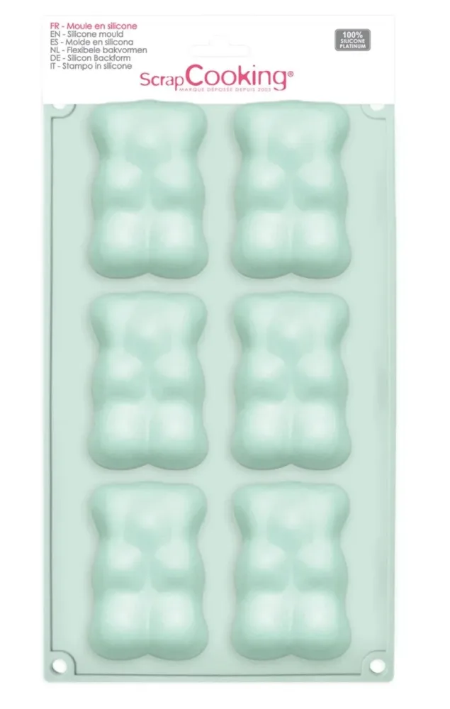 Back-/Auflaufform Scrap Cooking Cyan Silikon 30.2 cm 17.6 cm - Farbe: Mint - Back-/Auflaufform