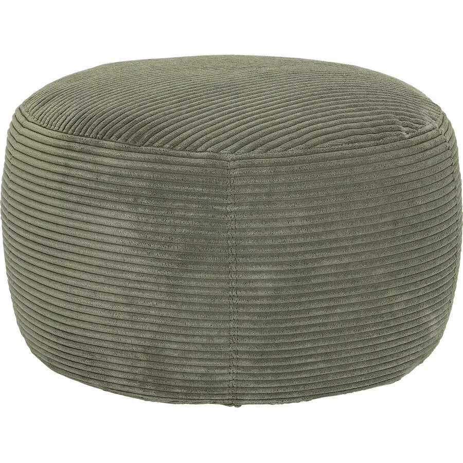Hocker Ava Hocker Grün Stoff 60 cm 40 cm - Hocker