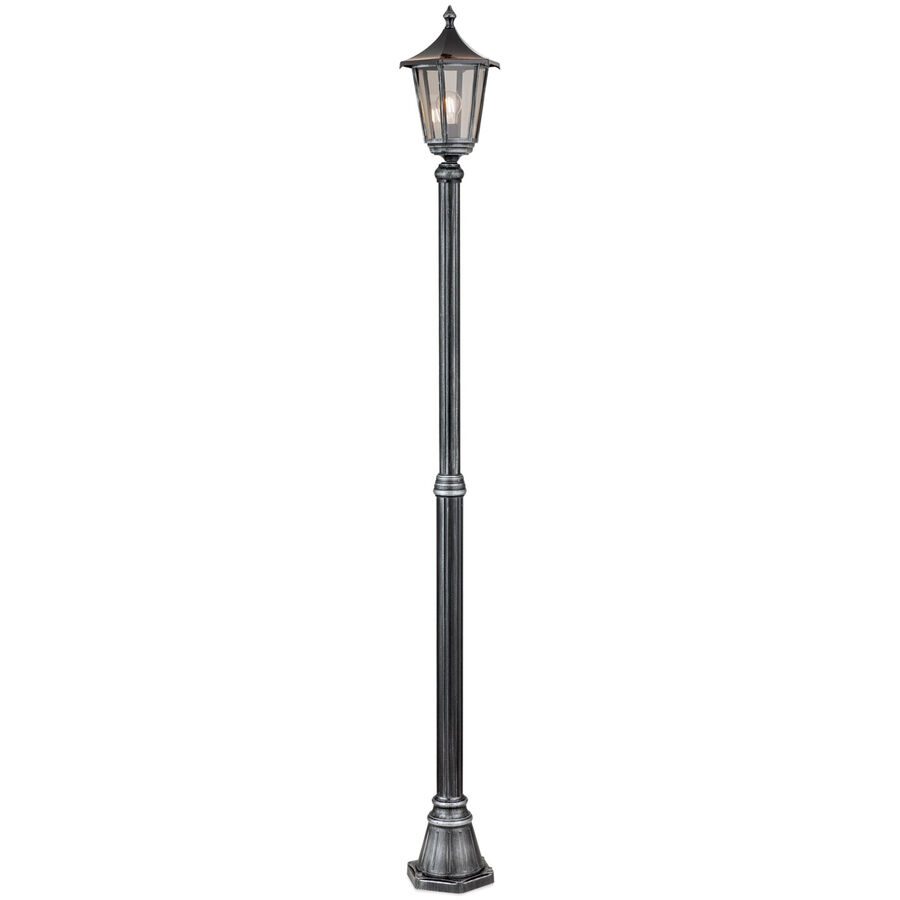 Stehlampe aussen Hermine Schwarz/Silber 25.5 cm 25.5 cm - Material: Siluminguss - Stehlampe aussen